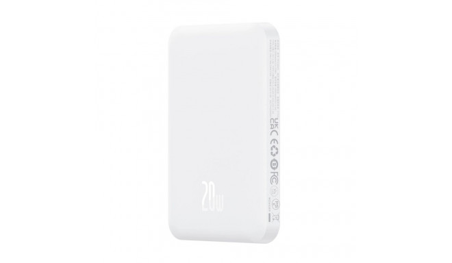 Baseus magnetiline mini 5000mAh 20W valge