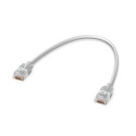 Ubiquiti UACC-Cable-Patch-EL-0.3M-W networking cable Translucent, White Cat6