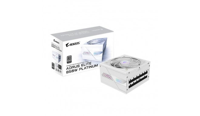 GIGABYTE AORUS ELITE P850W ICE Power Supply - PCIe 5.0, 80 PLUS Platinum, Fully Modular Design, 120m