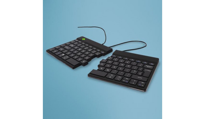 R-Go Tools Ergonomic keyboard R-Go Split Break v2 with break software, ergonomic split keyboard, QWE