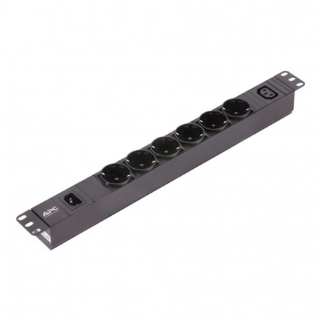 APC Easy PDU EPDU1010B-SCH basic 1U 10A 230V 6x Schuko ja 1x C13 C14 pistik