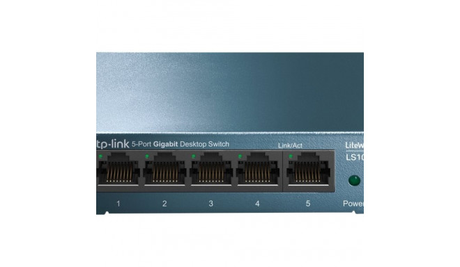 TP-LINK LiteWave 5-portine gigabit lauakommutaator 5 gigabit RJ45 porti teras korpus