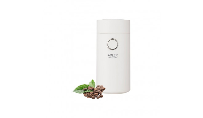 Adler | Coffee Mill | AD 4446ws | 150 W | Coffee beans capacity 75 g | White