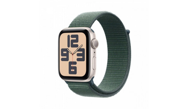 Watch SE GPS 44 mm Starlight Aluminium Case with Lake Green Sport Loop