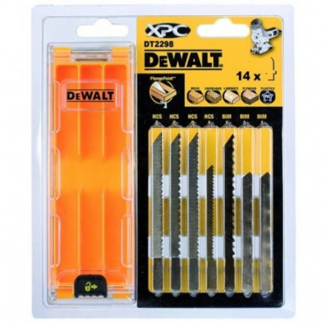 DEWALT tikksae saelehtede komplekt 14 tk puidule, laminaadile ja PVC-le