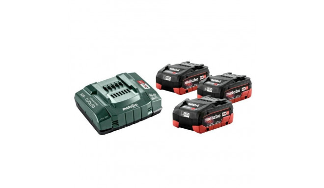 METABO. BATTERY 18V 5.5Ah LIHD x3+CHARGE. ASC 145