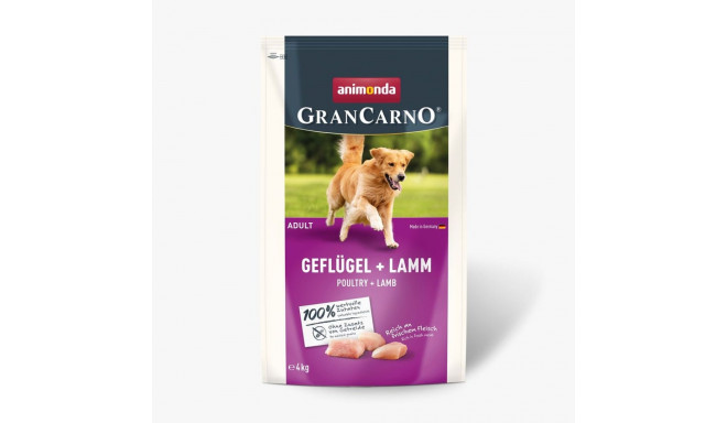 ANIMONDA Gran Carno Täiskasvanud Linnuliha Lambaga - kuiv koeratoit - 4 kg