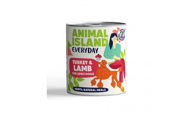 ANIMAL ISLAND Everyday Turkey and lamb - wet dog food - 800g