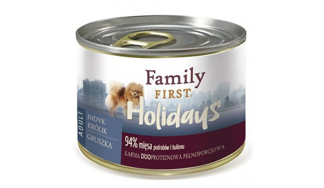 FAMILY FIRST Väike kalkun, küülik, pirn - Märg koeratoit - 200 g