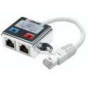 Intellinet 2-Port Modular Distributor, Cat5e, FTP, allows two RJ45 ports to share one Cat5e network 
