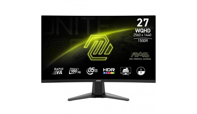 MSI MAG 27CQ6F arvutimonitor 68,6 cm (27") 2560 x 1440 pikslit Quad HD LCD Must