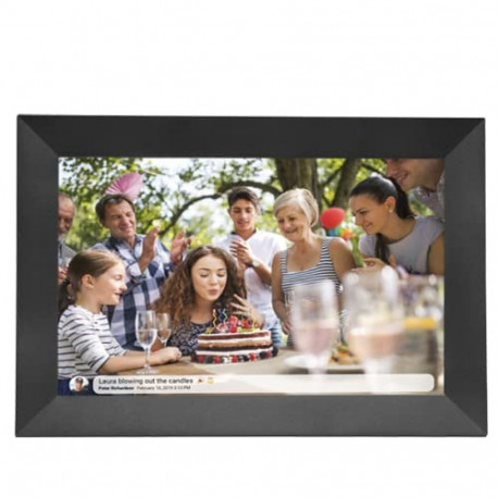 Denver PFF-1024BMK2 digital photo frame Black 25.6 cm (10.1") Touchscreen Wi-Fi