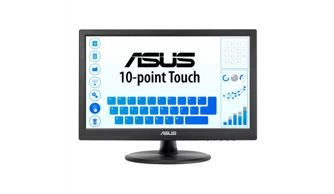 ASUS VT168HR arvutimonitor 39,6 cm (15,6") 1366 x 768 pikslit WXGA LED puutetundlik must