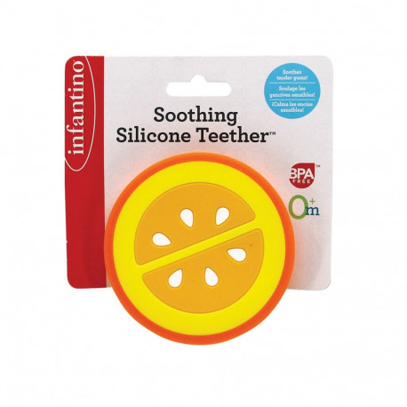 INFANTINO Soothing Silicone Teether, Orange