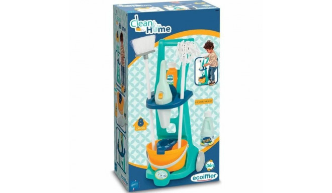 Puhastus- & hoiustamiskomplekt Ecoiffier Clean Home Mänguasjad 8 Tükid, osad