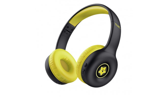 Trust Nouna - Bezprzewodowe słuchawki nauszne dla dzieci Bluetooth (Czarny)