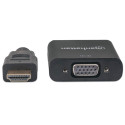 Manhattan HDMI to VGA Converter cable, 1080p, 30cm, Male to Female, Equivalent to HD2VGAE2, Micro-US