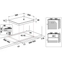 Whirlpool AKM 268/IX Stainless steel Built-in Gas 4 zone(s)