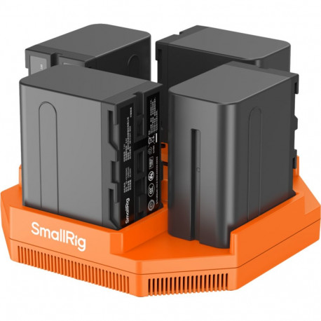 SmallRig kaamera akulaadija ja akude komplekt 4834 NP-F970 4-kanaliga 4 akuga