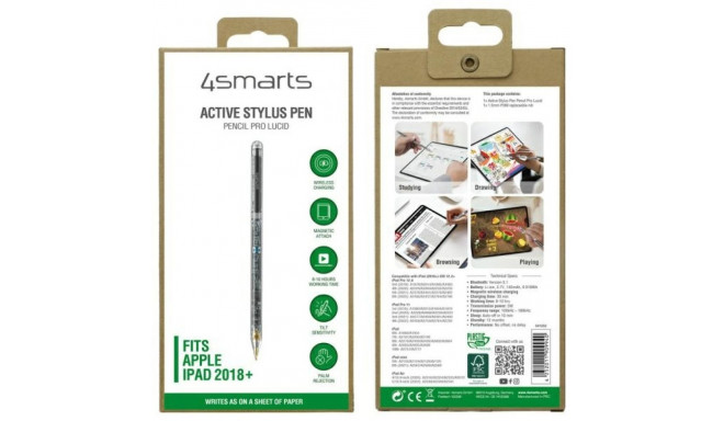 4smarts Active puutepliiats Pencil Pro Lucid läbipaistev puutepliiats iPadile 541252