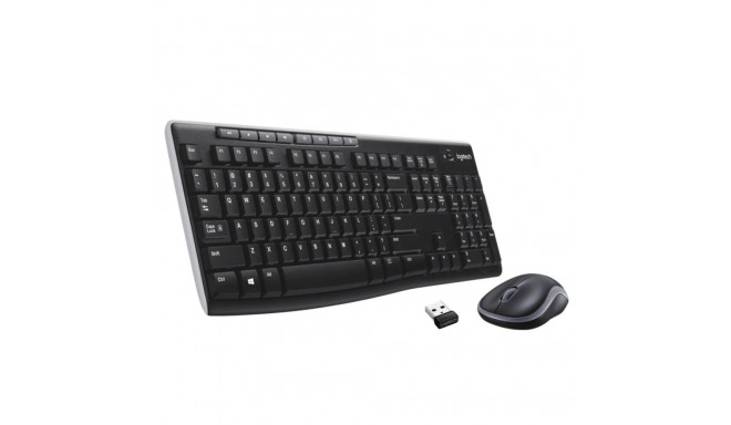Logitech MK270 Wireless Combo Keyboard + Mouse, US Int, Black
