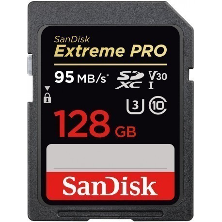 SanDisk карта памяти SDXC 128GB Extreme Pro 95MB/s V30