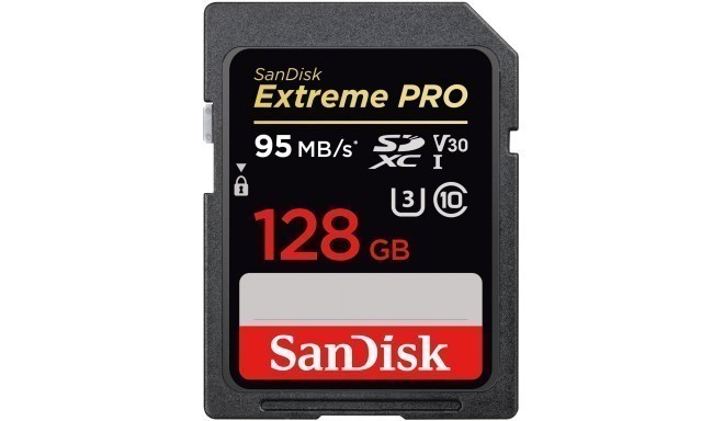 SanDisk memory card SDXC 128GB Extreme Pro 95MB/s V30