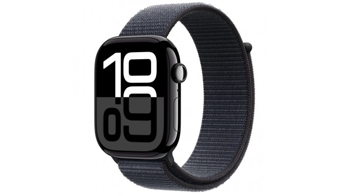 Watch Series 10 GPS 46 mm Jet Black Aluminium Case with Ink Sport Loop