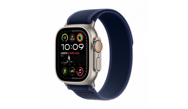 Watch Ultra 2 GPS + Cellular 49 mm Natural Titanium Case with Blue Trail Loop - S/M