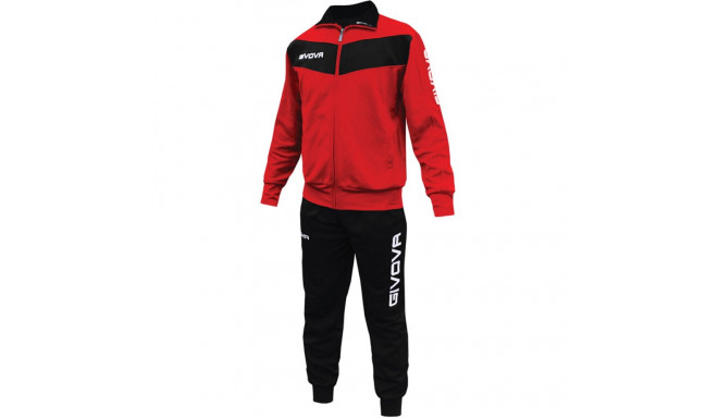 Dres Givova Tuta Visa czerwono-czarny TR018 1210  XS