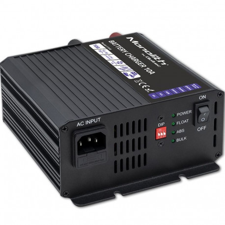 Qoltec 51958 nutikas Monolith laadija LiFePO4, AGM, GEL, SLA akudele | 10A | 12V