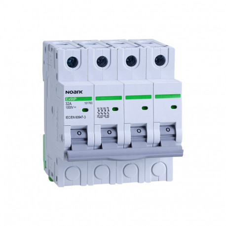 S. isol. DC to apply. photovolts. NOARK, 4 modules wide, 4-speed, 16A, 1000V DC