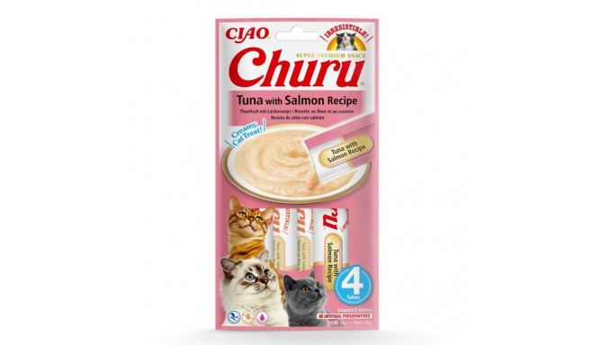 INABA Churu tuunikala lõhega kassimaius 4x14 g