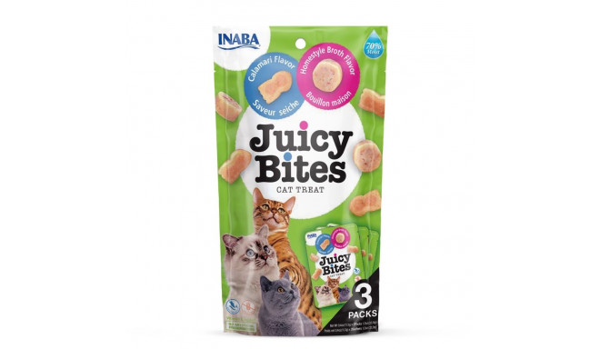 INABA Juicy Bites Homestyle broth and Calamari - cat treats - 3x11,3 g