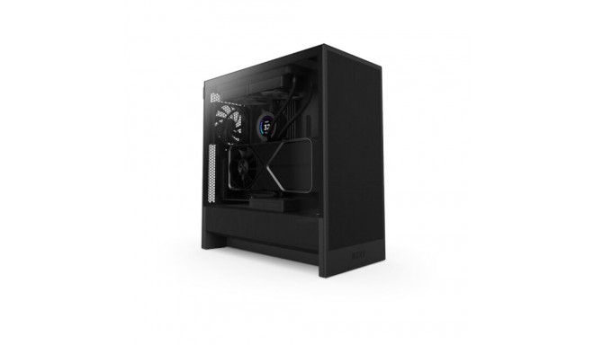 NZXT arvutikorpus H5 FLOW (2024) midi-torn aknaga, must
