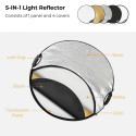 Set of reflectors K&F 5-In-1 110 cm
