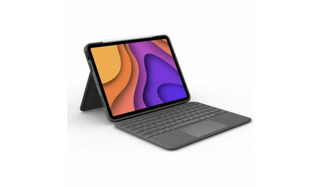 Bluetooth Tastatūra ar Planšetes Balstu Logitech iPad Air 4th Gen Pelēks AZERTY