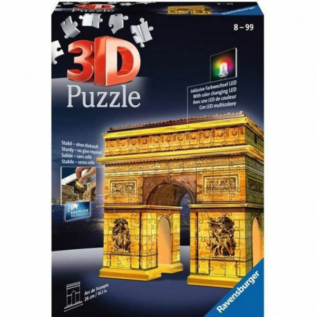 3D Pusle Ravensburger Iceland: Kirkjuffellsfoss 216 Tükid, osad 3D
