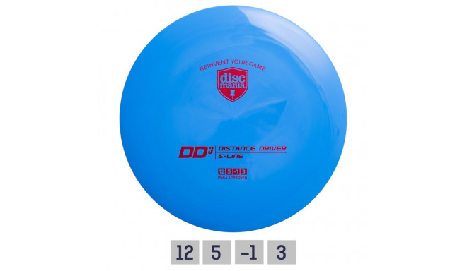 Discgolf DISCMANIA  Distance Driver S-LINE DD3 blue 12/5/-1/3