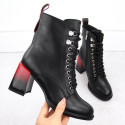 D&A S.Barski ankle boots with decorative heel Premium Collection W MR880-132 OLI270 (38)