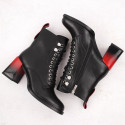 D&A S.Barski ankle boots with decorative heel Premium Collection W MR880-132 OLI270 (38)