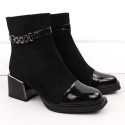 D&A S.Barski ankle boots with decorative heel Premium Collection W MR880-018 OLI269A (37)