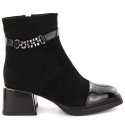 D&A S.Barski ankle boots with decorative heel Premium Collection W MR880-018 OLI269A (37)