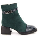 D&A S.Barski ankle boots with decorative heel Premium Collection W MR880-018 OLI269B (38)