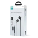 Joyroom Earphone Wired In-Ear Metal Headphones with Remote and Microphone, Type-C USB, Black EU (JR-