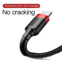 Baseus Lightning Cafule Cable 1.5A 2m Red + Black (CALKLF-C19)