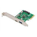 DIGITUS PCI Expr Card 2x USB 3.1 1 Port USB-C + USB A