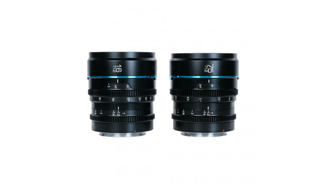 Sirui Cine Lens Nightwalker S35 Kit 16 & 75mm T1.2 RF-Mount Black