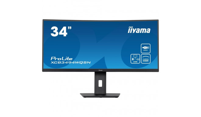 LCD Monitor|IIYAMA|XCB3494WQSN-B5|34"|Curved/21 : 9|Panel VA|3440x1440|21:9|Matte|0.4 ms|Speakers|Sw