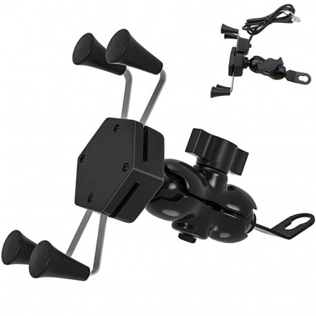 AP14C mootorratta telefonihoidik USB